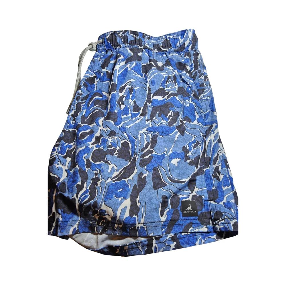 1 NWOT SurfCuz Blue Swim Trunks or with orange lining Size XL